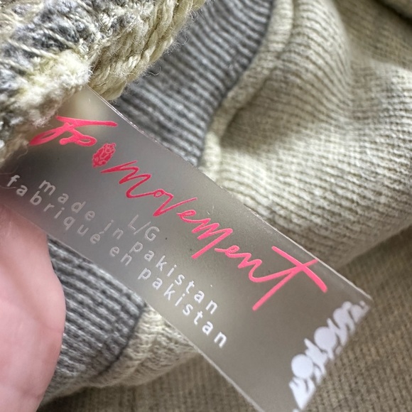 Free People gray and yellow joggers, size large - Picture 8 of 15